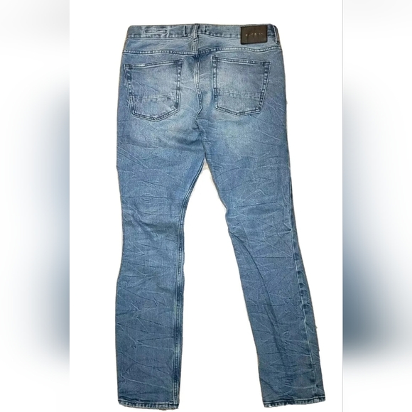 PacSun Skinny Jeans Denim Mens Size 32x32 Cotton Blend Distressed Ripped - Picture 5 of 12